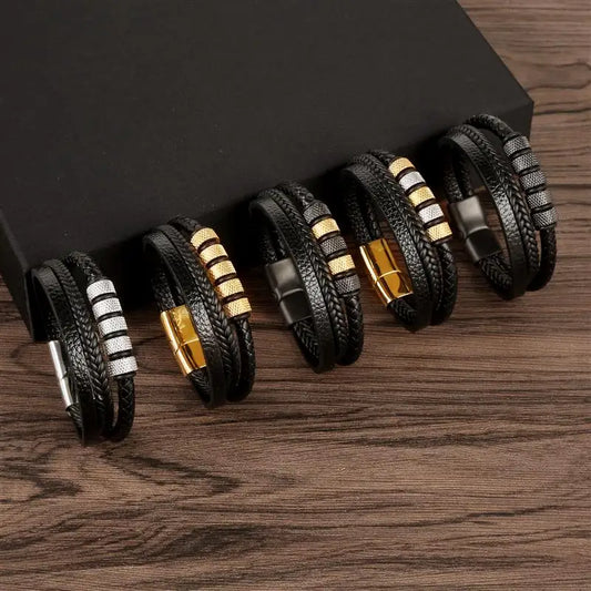 Signature Leather Bracelets by Berliné